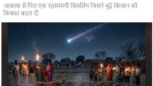 आकाश से गिरा एक रहस्यमयी शिवलिंग जिसने बूढ़े किसान की किस्मत बदल दी
