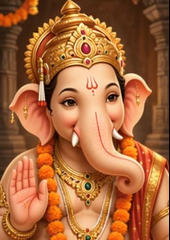 गणेशजी का दिव्य मुस्कुराता हुआ वीडियो 