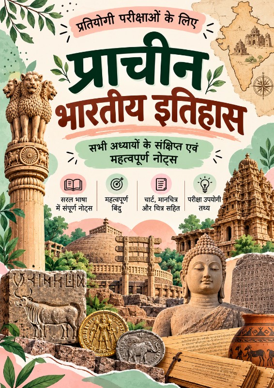 प्राचीन भारतीय इतिहास | Complete Revision Short Notes (Hindi)