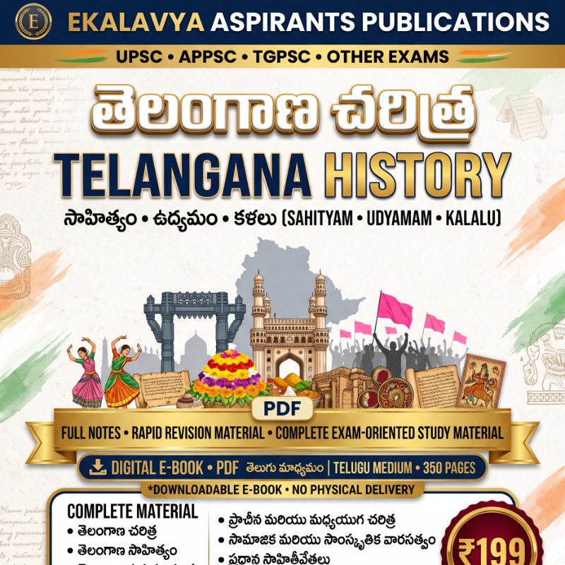 తెలంగాణ చరిత్ర సాహిత్యం కళలు & తెలంగాణ ఉద్యమం బుక్ 
