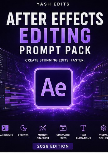 🎞️ After Effects Editing Prompt Pack