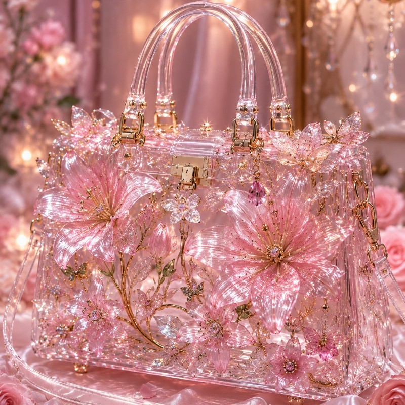 𝑳𝒖𝒙𝒖𝒓𝒚 𝑷𝒊𝒏𝒌 𝑪𝒓𝒚𝒔𝒕𝒂𝒍 𝑭𝒍𝒐𝒘𝒆𝒓 𝑯𝒂𝒏𝒅𝒃𝒂𝒈