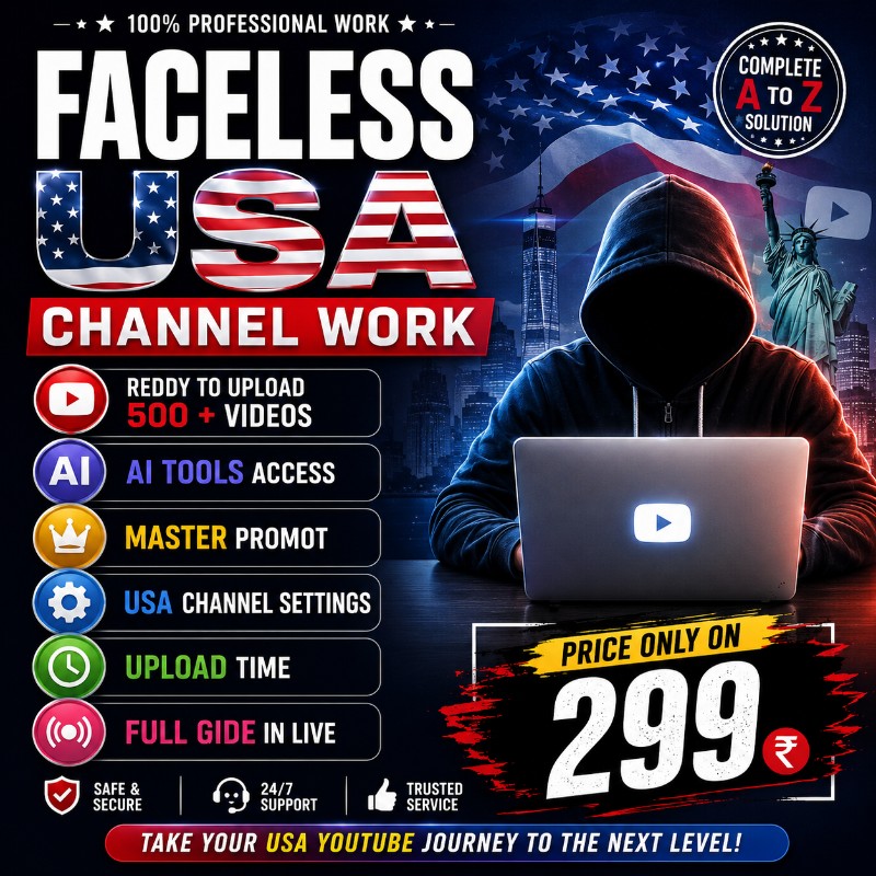 🇺🇸 FACELESS USA CHANNEL WORK 🚀