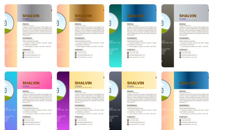 10 Professional Resume Templates Bundle (Canva)