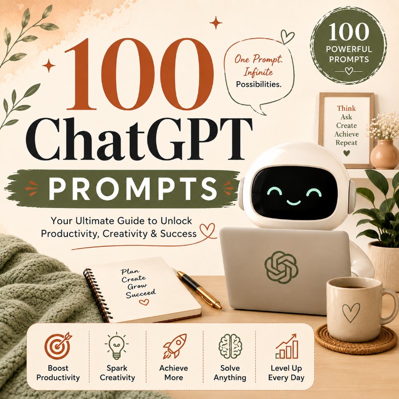 100 ChatGPT Prompts. (The Ultimate AI Prompt Playbook)