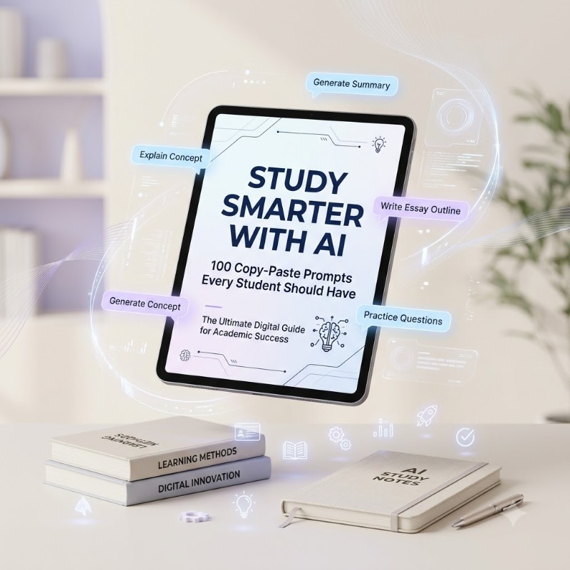100 Copy-Paste AI Prompts for Students ✨