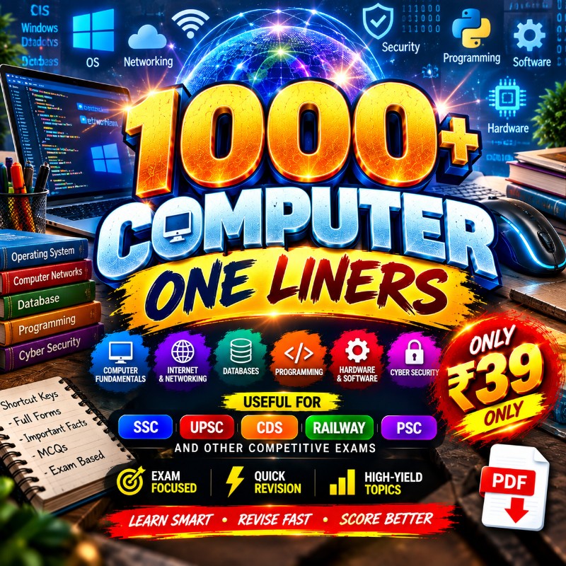 1000+ Computer One-Liners — Complete Revision