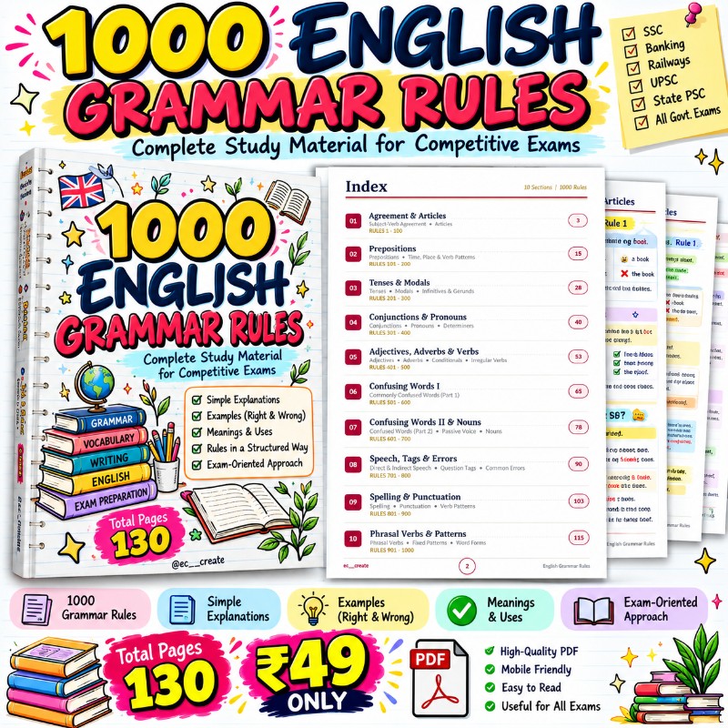 1000 English Grammar Rules 