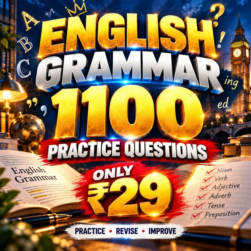 📝 1100+ ENGLISH GRAMMAR PRACTICE QUESTIONS