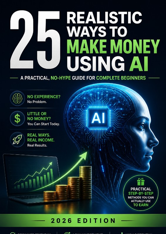 25 REALISTIC WAYS TO MAKE MONEY USING AI