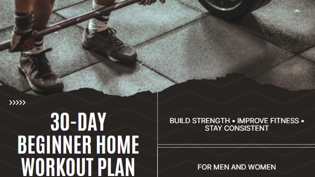 30-Day Beginner Home Workout Plan 