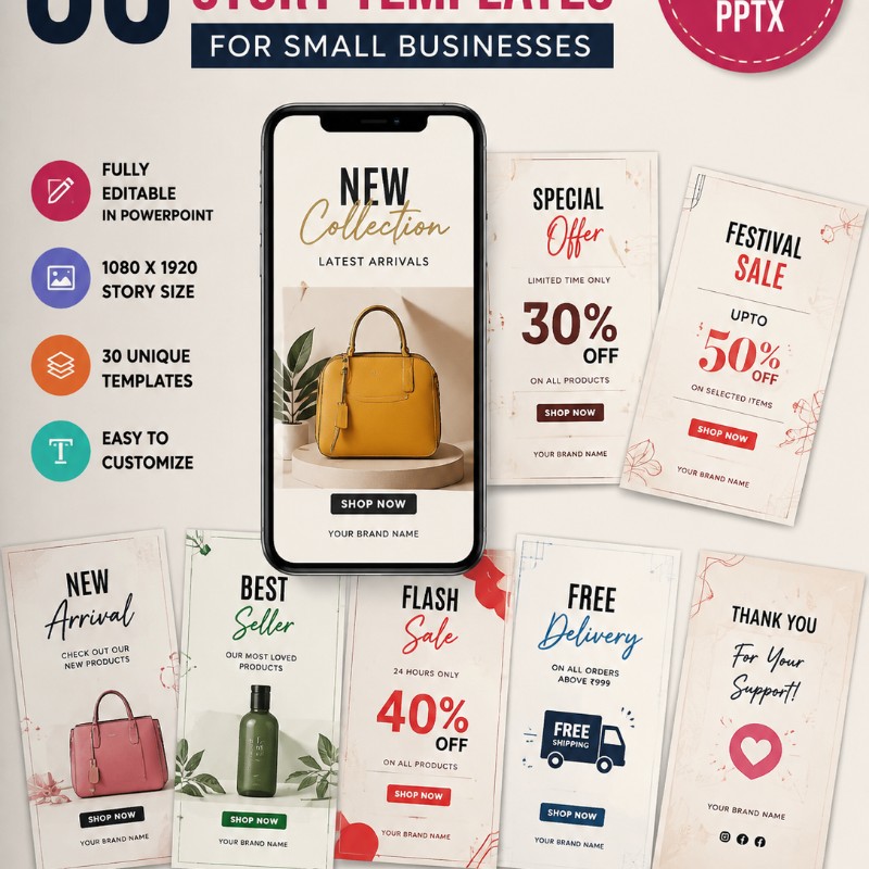 30 Instagram & Snapchat Story Templates for Small Businesses