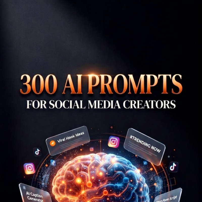 300 AI Prompts for Social Media Creators