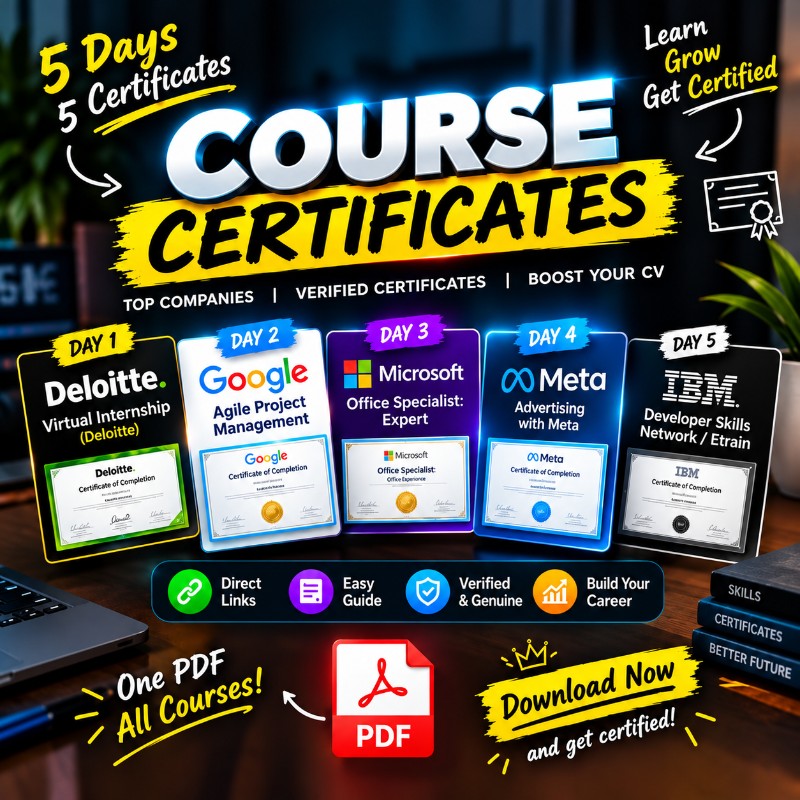 5 Days 5 Certificates