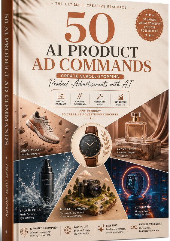 50 AI Product Ad Commands