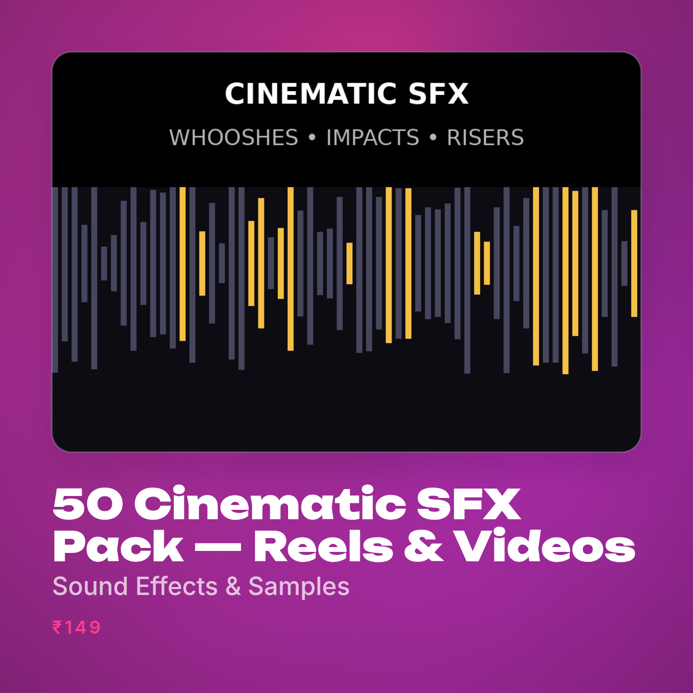 50 Cinematic SFX Pack — Reels & Videos