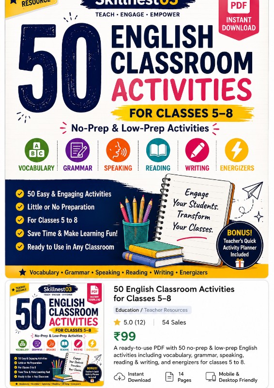 50 English Classroom activities 
