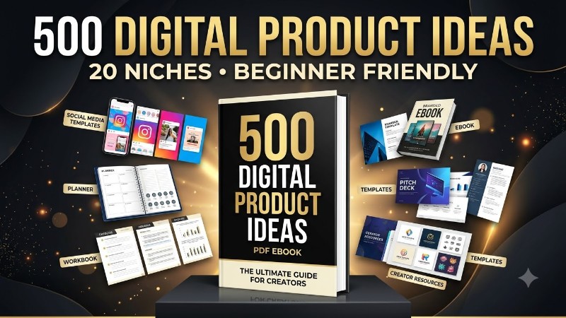 500 DIGITAL PRODUCT IDEAS 💻✨