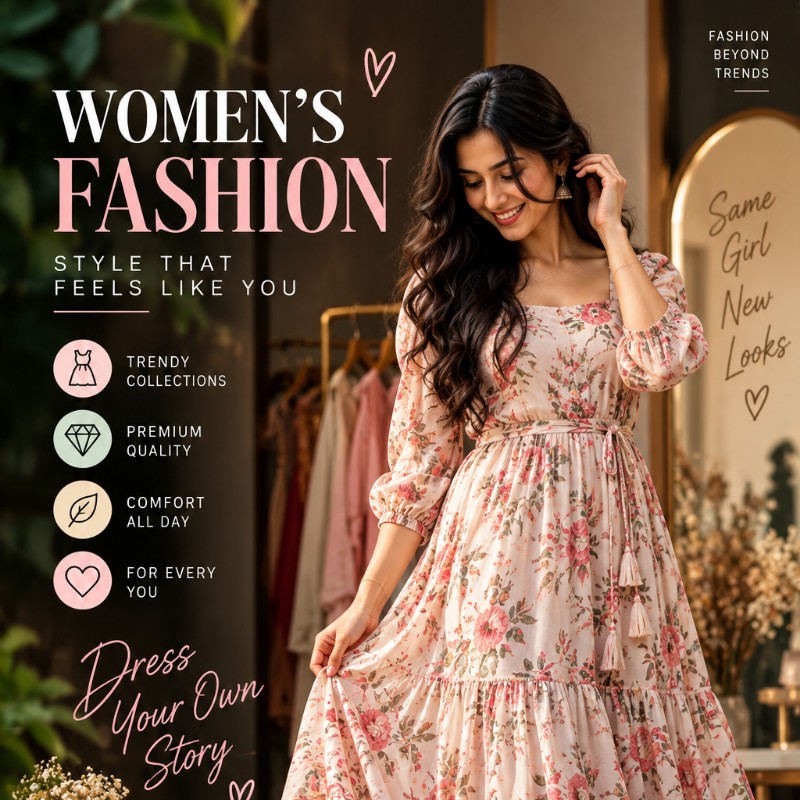 6 Women's Fashion Poster Templates Premium Collection