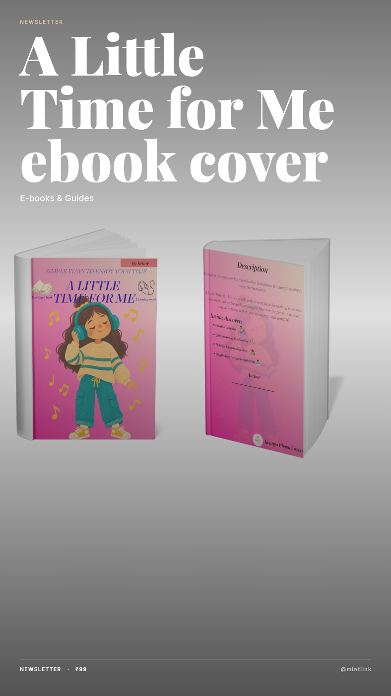 A Little Time for Me ebook cover
