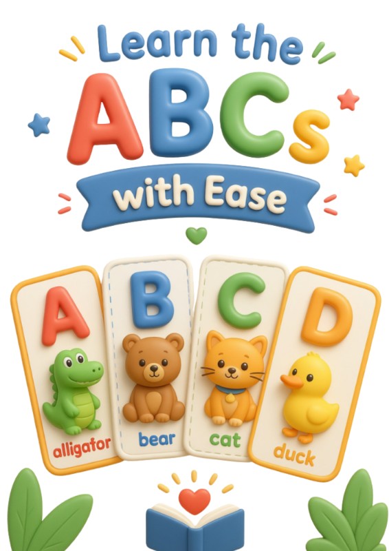 A to Z Alphabet Flash Cards for Kids | Printable PDF
