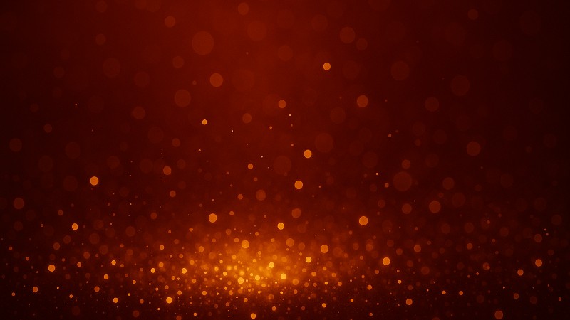 Abstract golden particles floating 