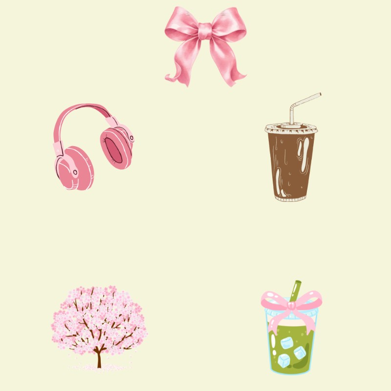Aesthetic Cozy Digital Sticker Pack | 5 PNG Journal Stickers