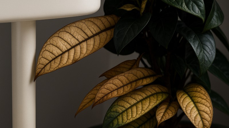 Aged Croton Leaves with Subtle Decay