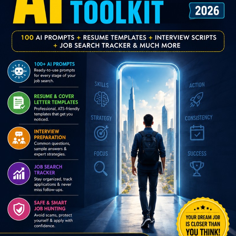 AI Job Hunter Toolkit — 100 AI Prompts to Get Hired Faster