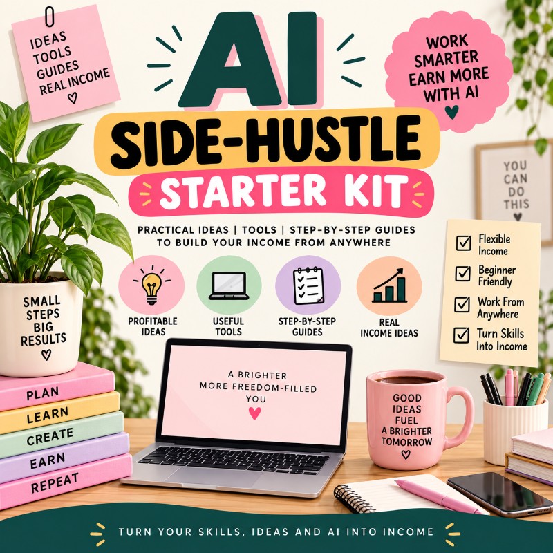 AI Side-Hustle Starter Kit (Turn Your Skills, Ideas & AI Into Income)