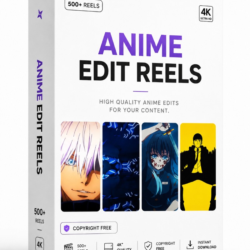ANIME REEL BUNDLE (copyright free) 4K