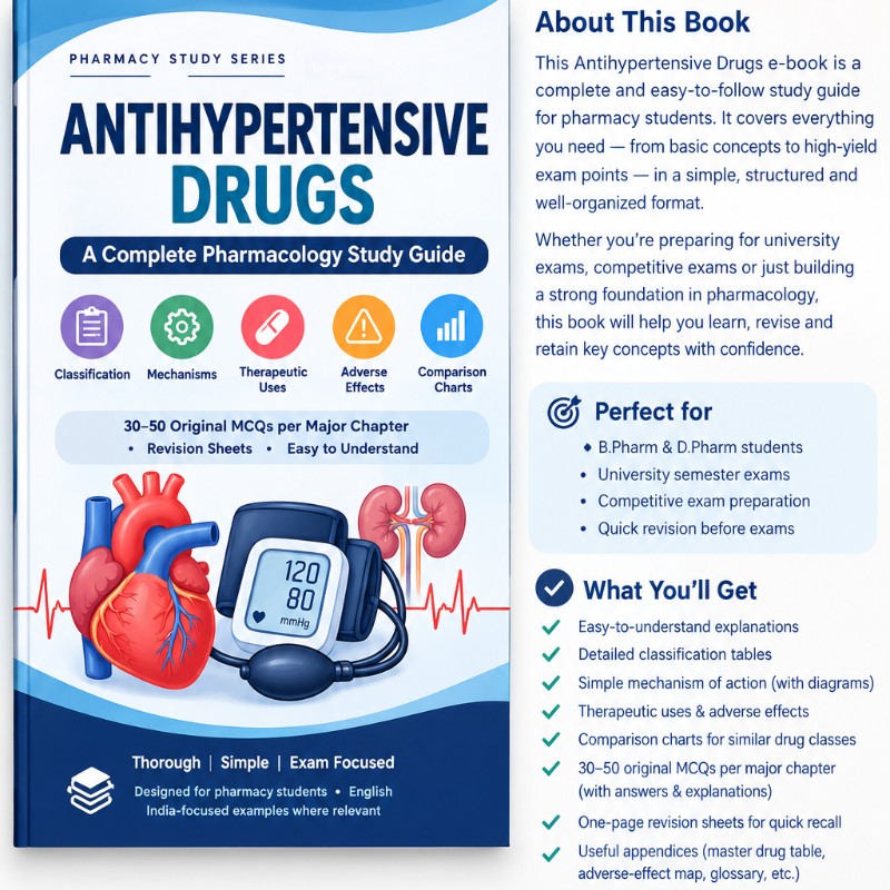 Antihypertensive Drugs: A Complete Pharmacology Study Guide