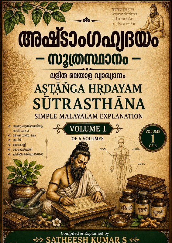 ASTANGA HRIDAYAM – SUTRASTHANA – Simple Malayalam Explanation | Volume 1
