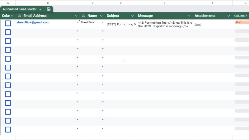 Automated Email dispatcher