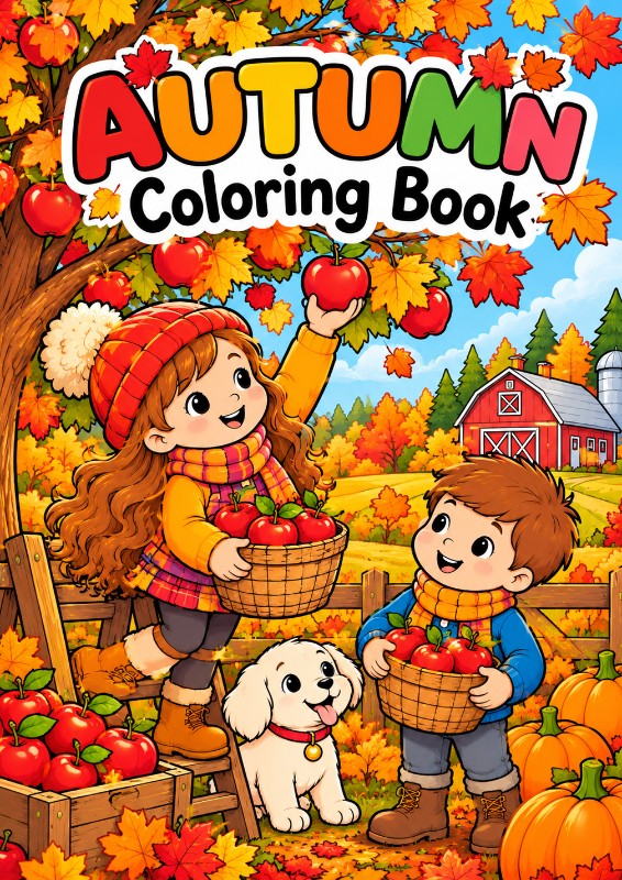 Autumn Coloring Book for Kids