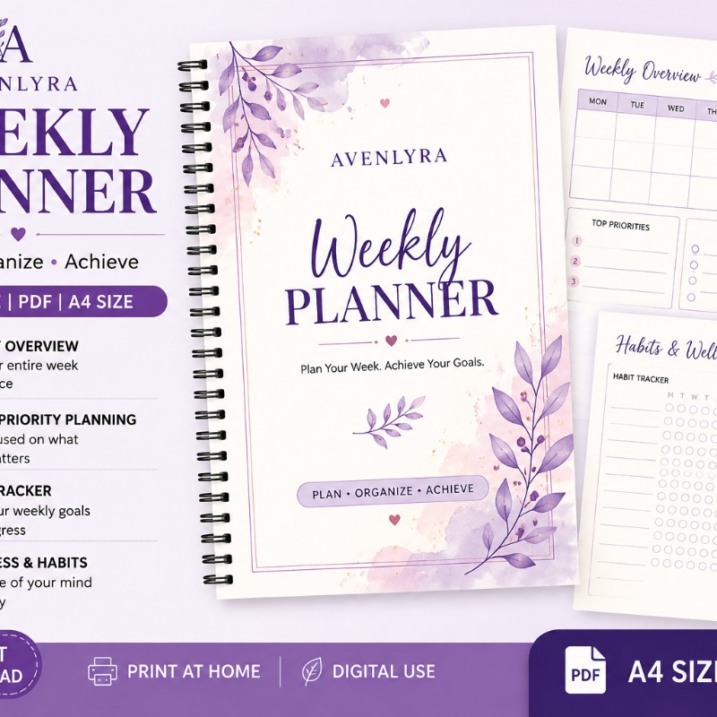 AVENLYRA Weekly Planner