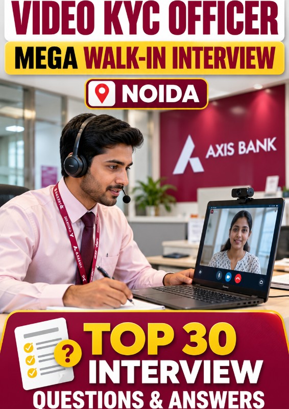 🏦 Axis Bank Video KYC Officer – Interview Preparation PDF KIT