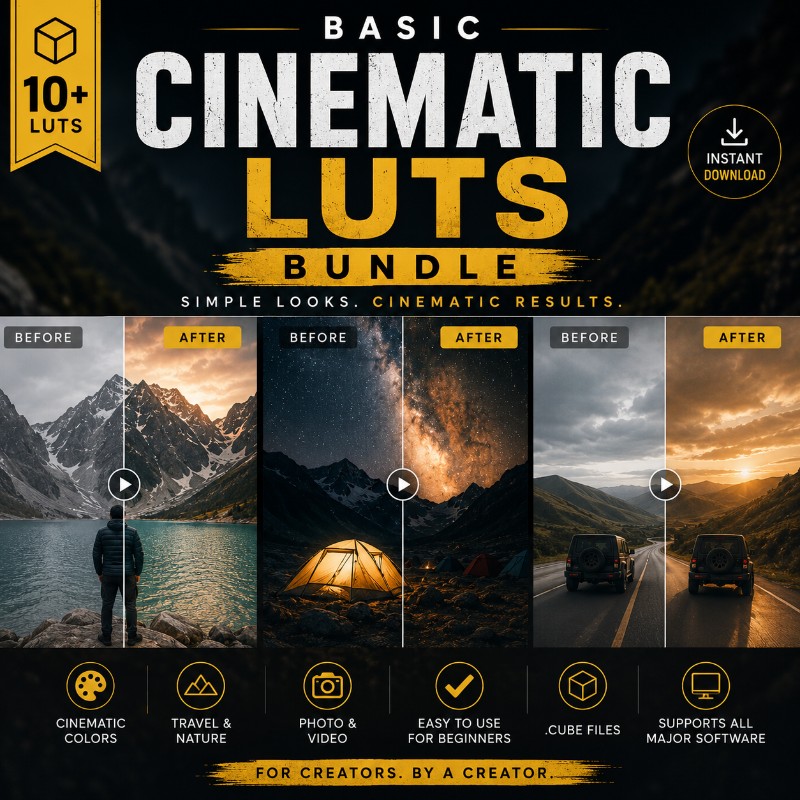 Basic Cinematic LUTs Bundle