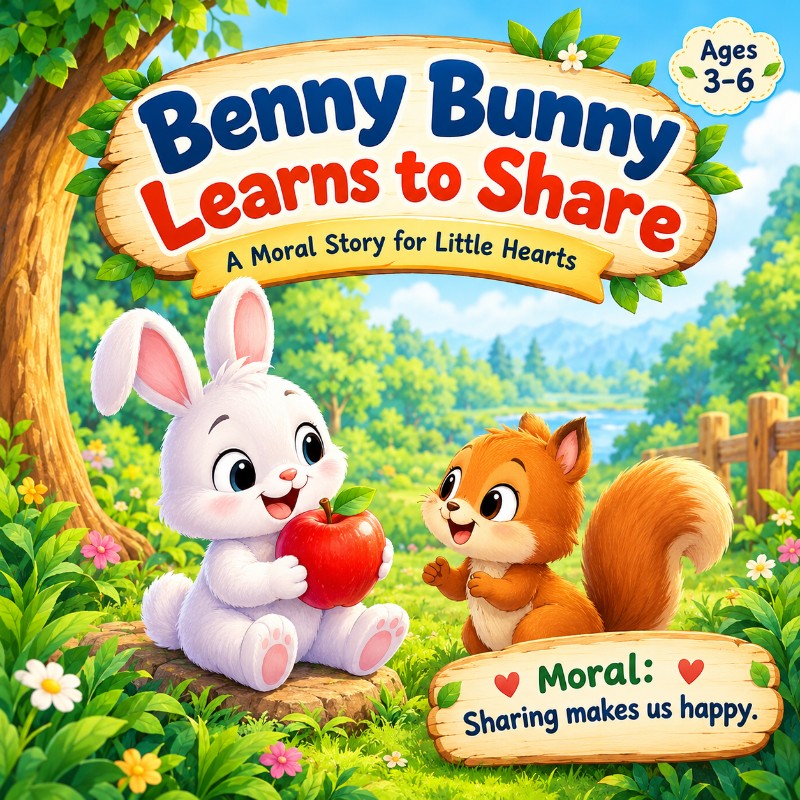 Benny Bunny Learns to Share