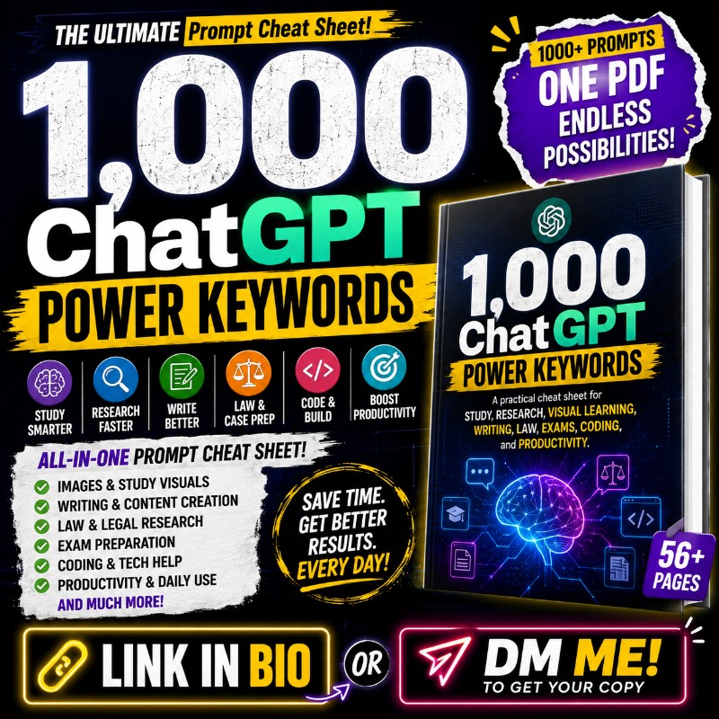 Best ChatGPT keywords for students 💣🤩
