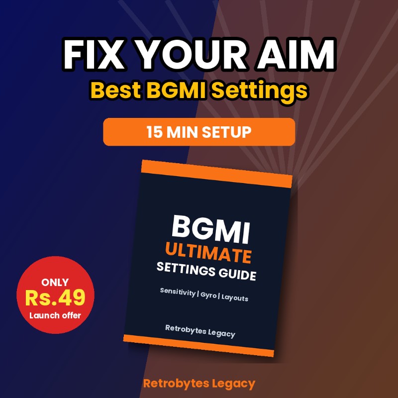 BGMI Ultimate Settings Guide: Sensitivity, Gyro, Layouts and Aim Training (15-Page PDF) 