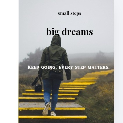 Big Dreams Inspirational Card