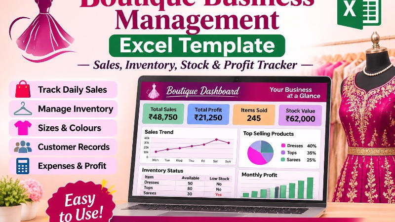Boutique Management Excel Template