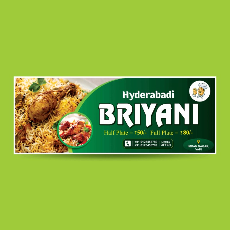 Briyani Hotel Design Editable File