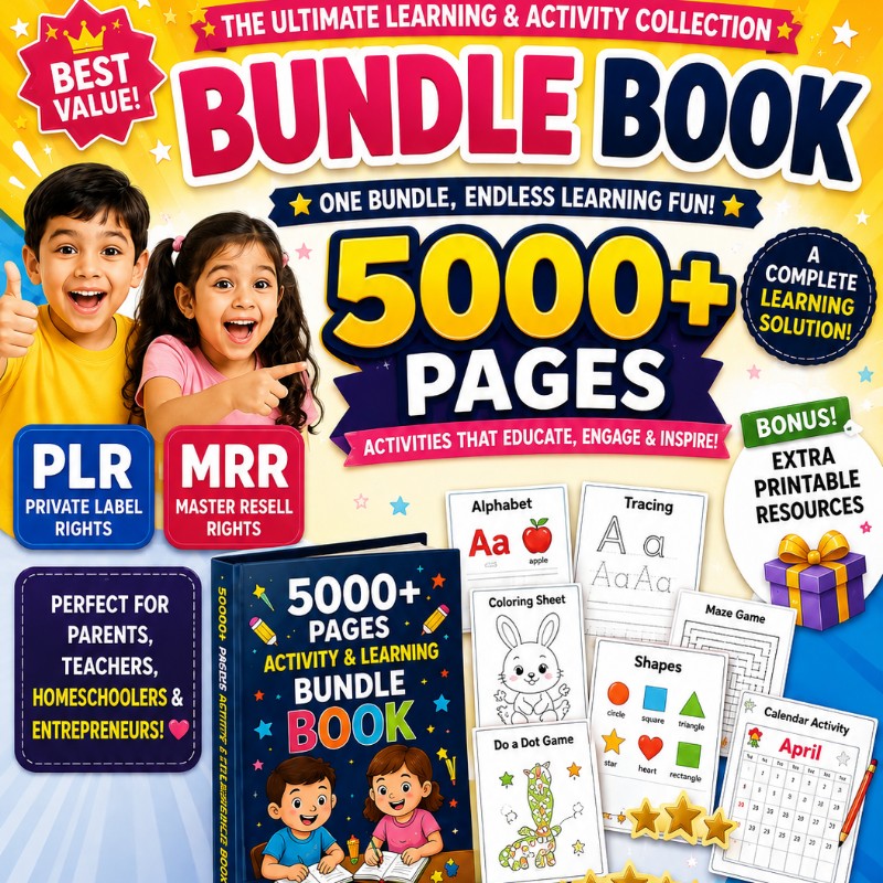 Bundle 5000+ pg digital kids books