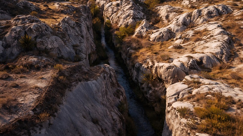 Canyon at golden hour