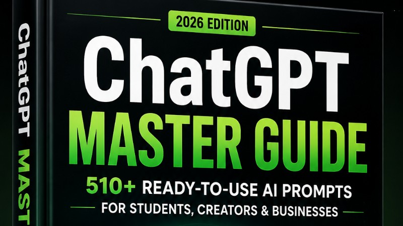 ChatGPT Master Guide 2026 – 510+ Ready-to-Use AI Prompts for Students, Creators & Businesses (PDF)