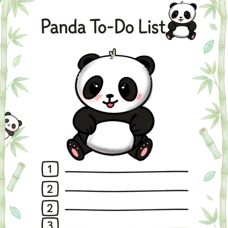 Chibi panda planner