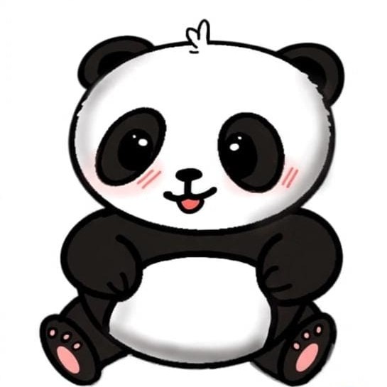 Chibi panda stickers 