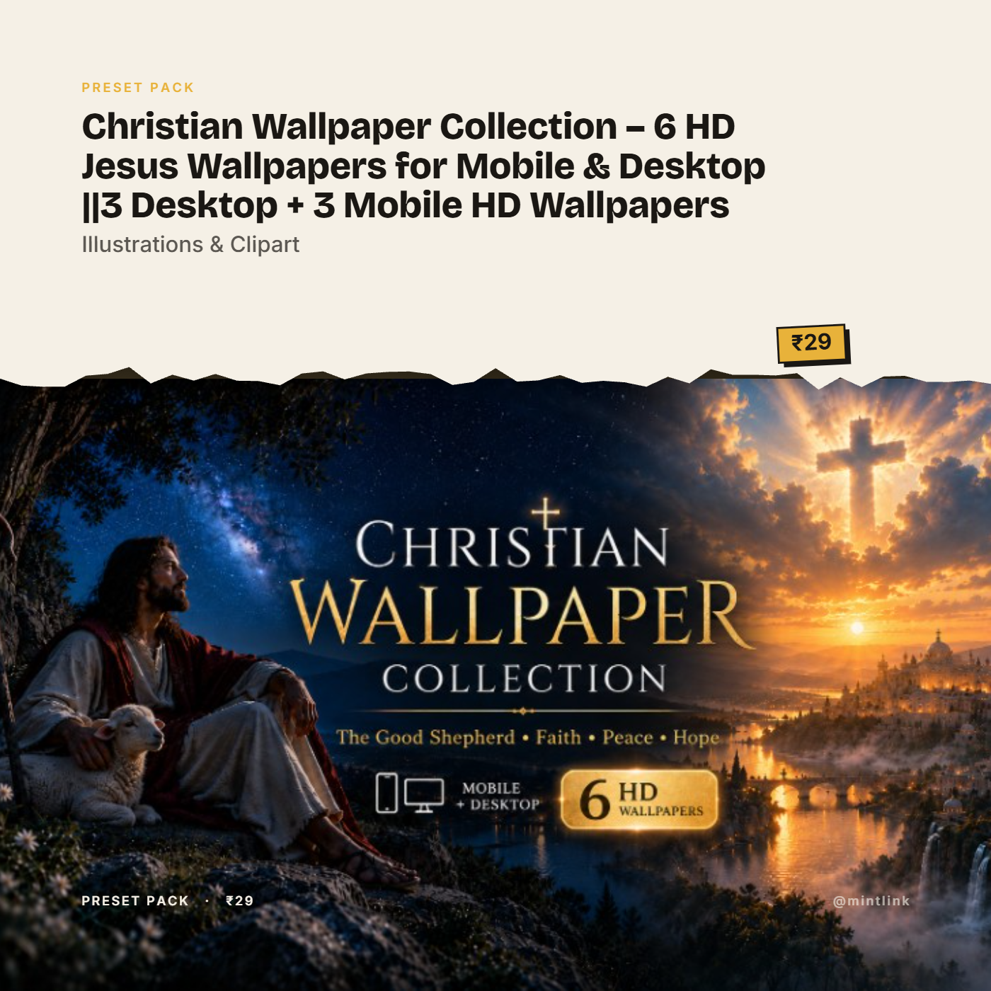 Christian Wallpaper Collection – 6 HD Jesus Wallpapers for Mobile & Desktop ||3 Desktop + 3 Mobile HD Wallpapers